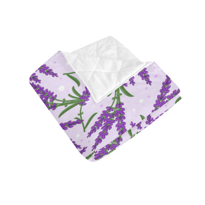 Lavender Pattern Print Design LV02 Premium Quilt