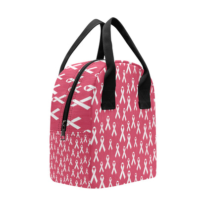 Breast Cancer Awareness Symbol Insulated Lunch Bag