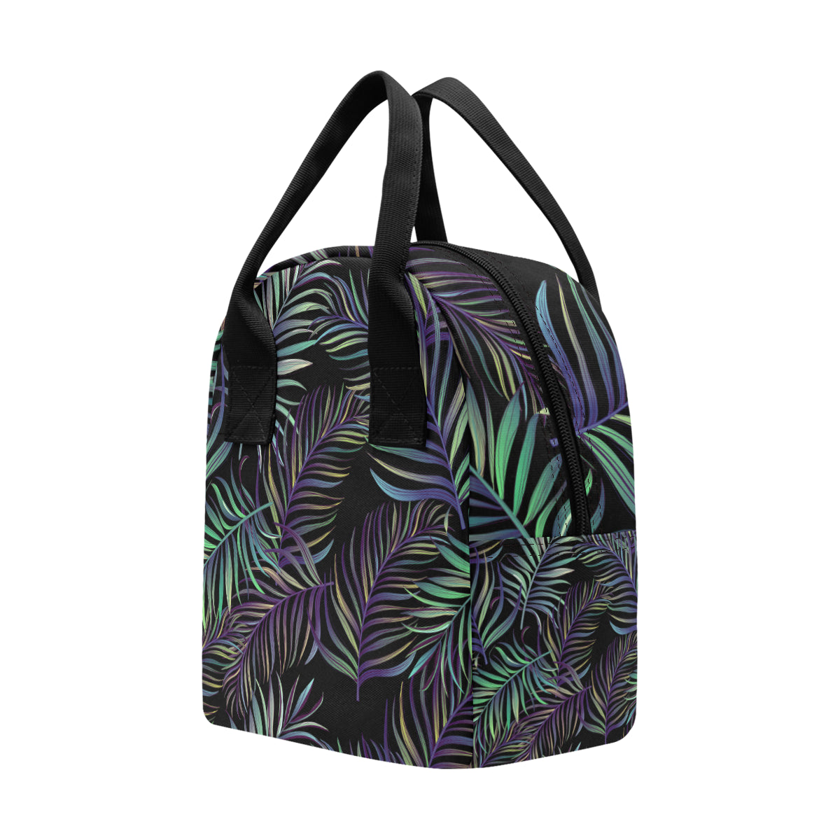 Tropical Palm Leaves Pattern Brightness Insulated Lunch Bag