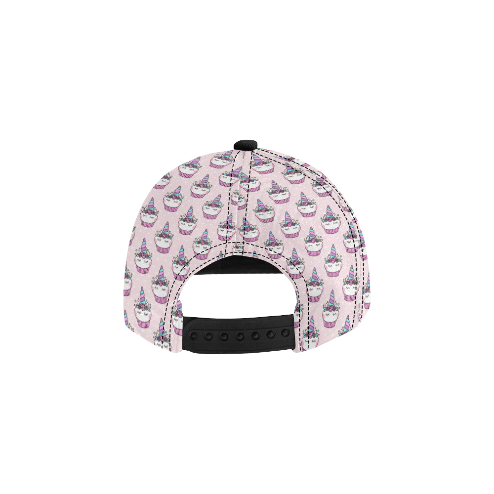 Cupcakes Unicorn Print Pattern Snapback Cap