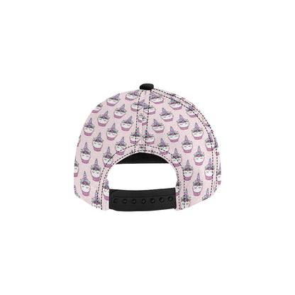Cupcakes Unicorn Print Pattern Snapback Cap