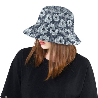 Anemone Pattern Print Design AM09 Unisex Bucket Hat