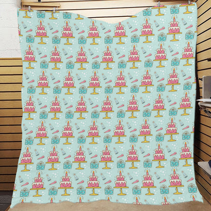 Cake Pattern Print Design 06 Premium Quilt