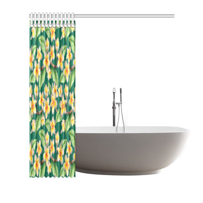 Plumeria Pattern Print Design PM07 Shower Curtain