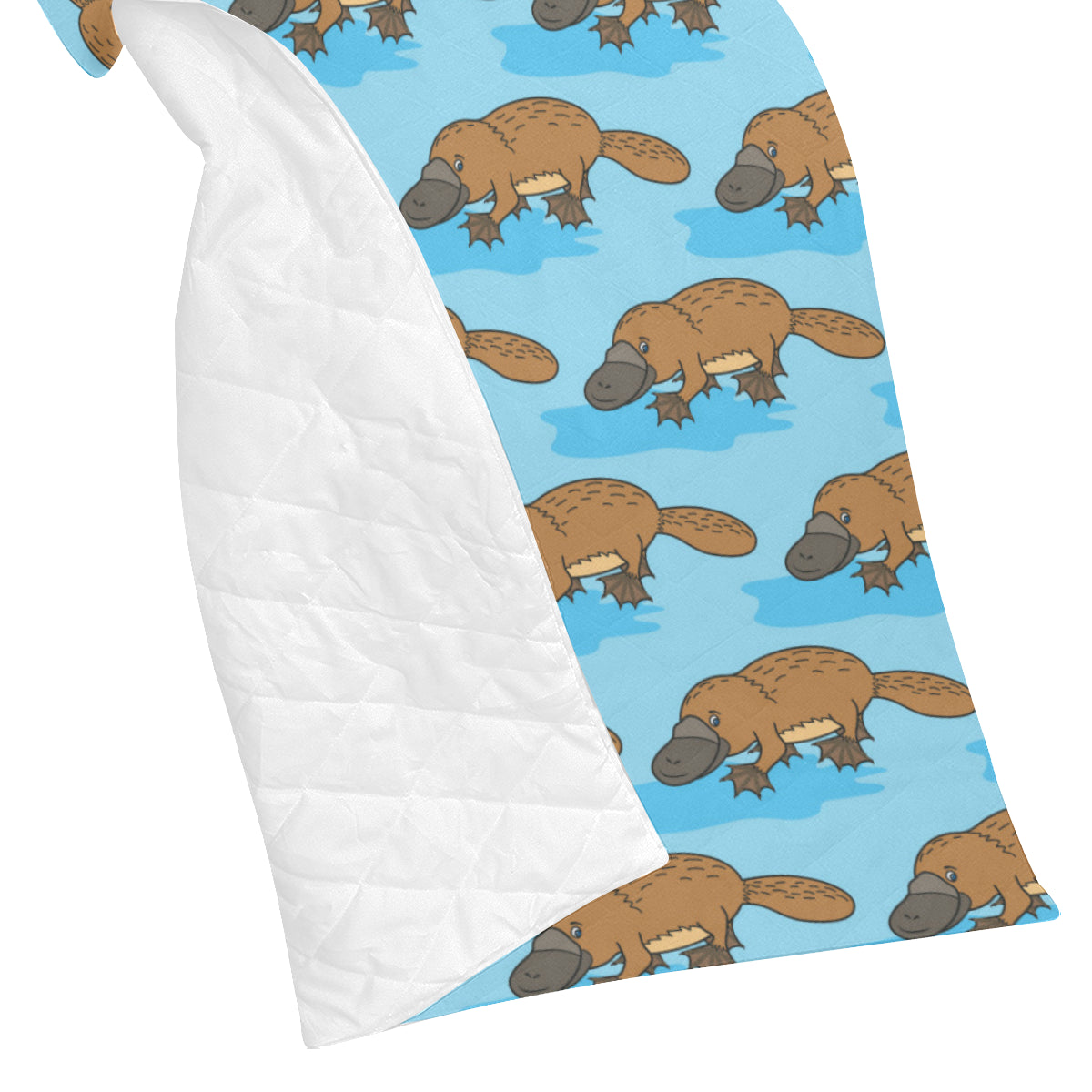 Platypus Pattern Print Design A02 Premium Quilt