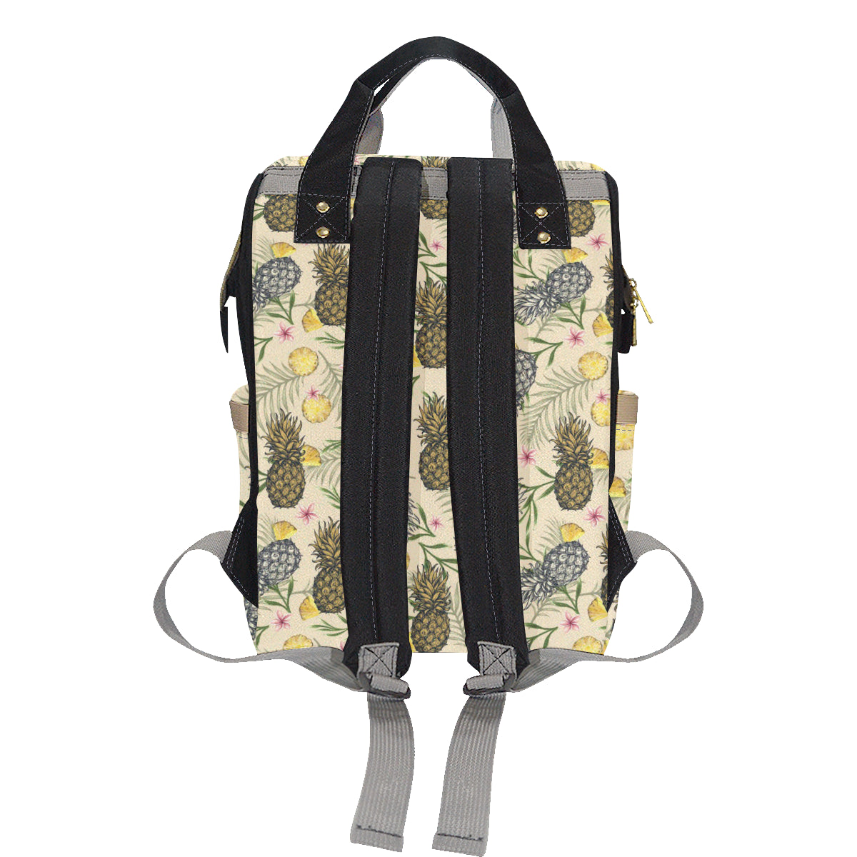 Pineapple Pattern Print Design PP012 Diaper Bag Backpack