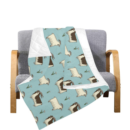 Goat Pattern Print Design 02 Premium Quilt