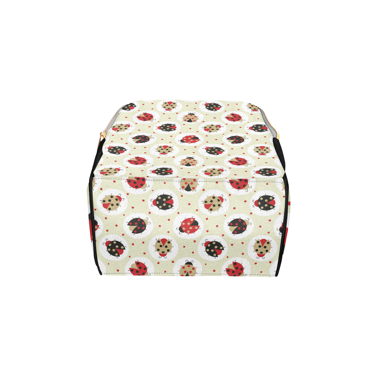 Ladybug Pattern Print Design 03 Diaper Bag Backpack