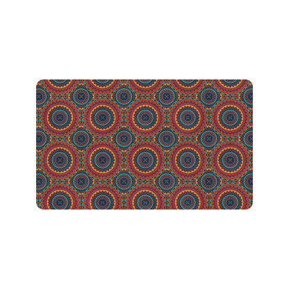 Bohemian Mandala Style Print Rubber Doormat