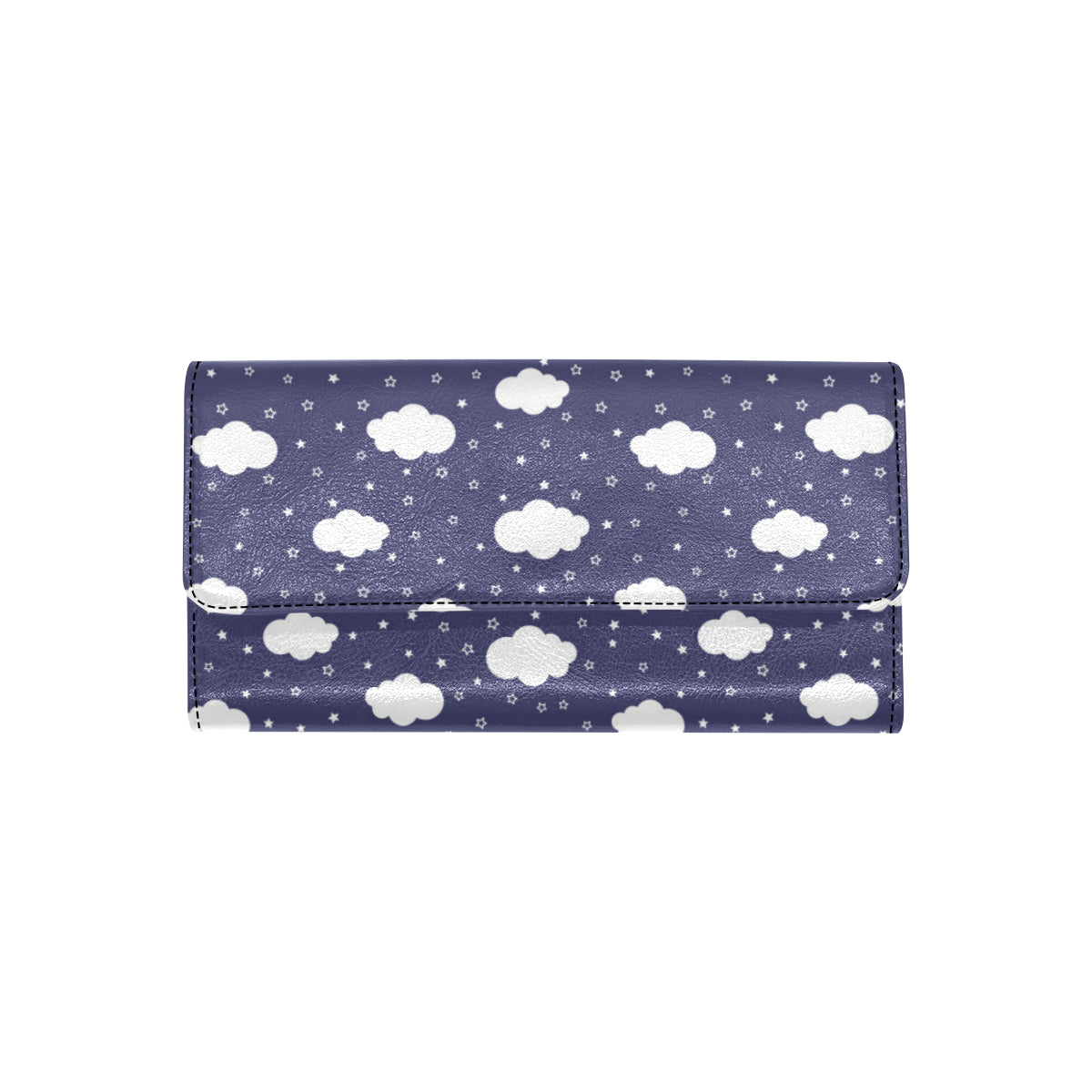 Cloud  Pattern Print Design 03 Women's Trifold Wallet