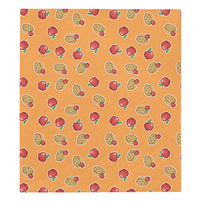 Apple Pie Pattern Print Design 02 Premium Quilt