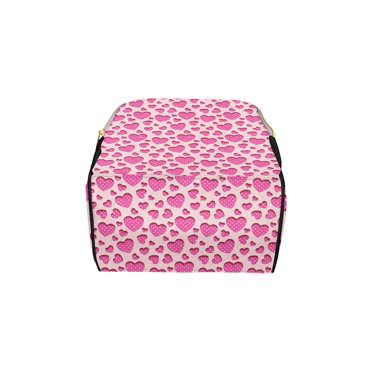 Heart Pink Pattern Print Design HE06 Diaper Bag Backpack