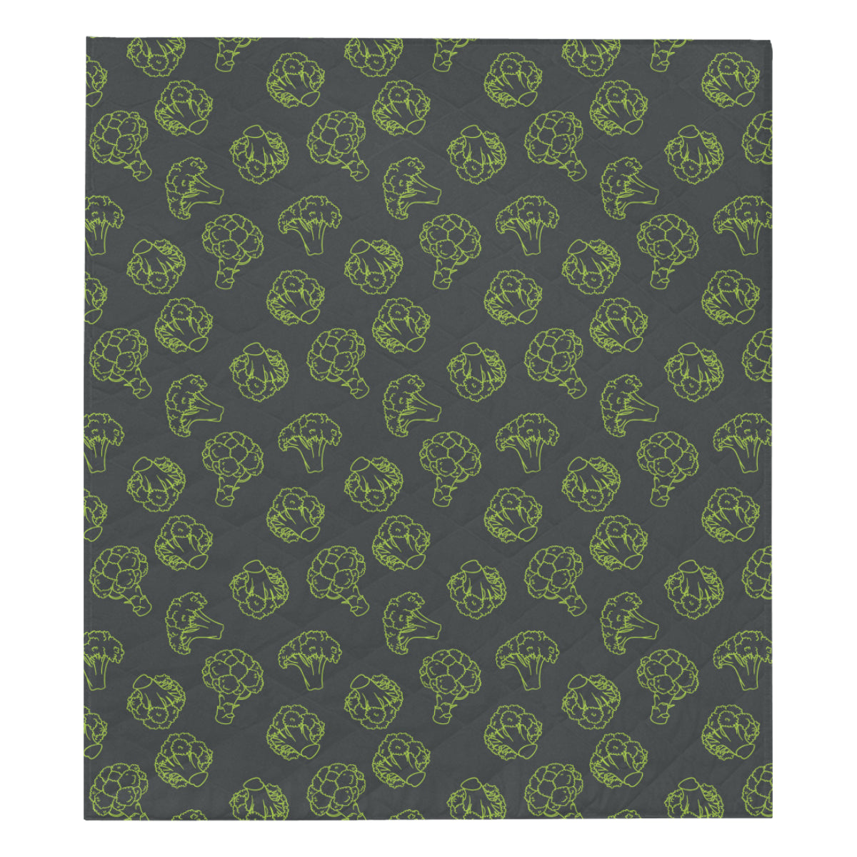 Broccoli Pattern Print Design 01 Premium Quilt