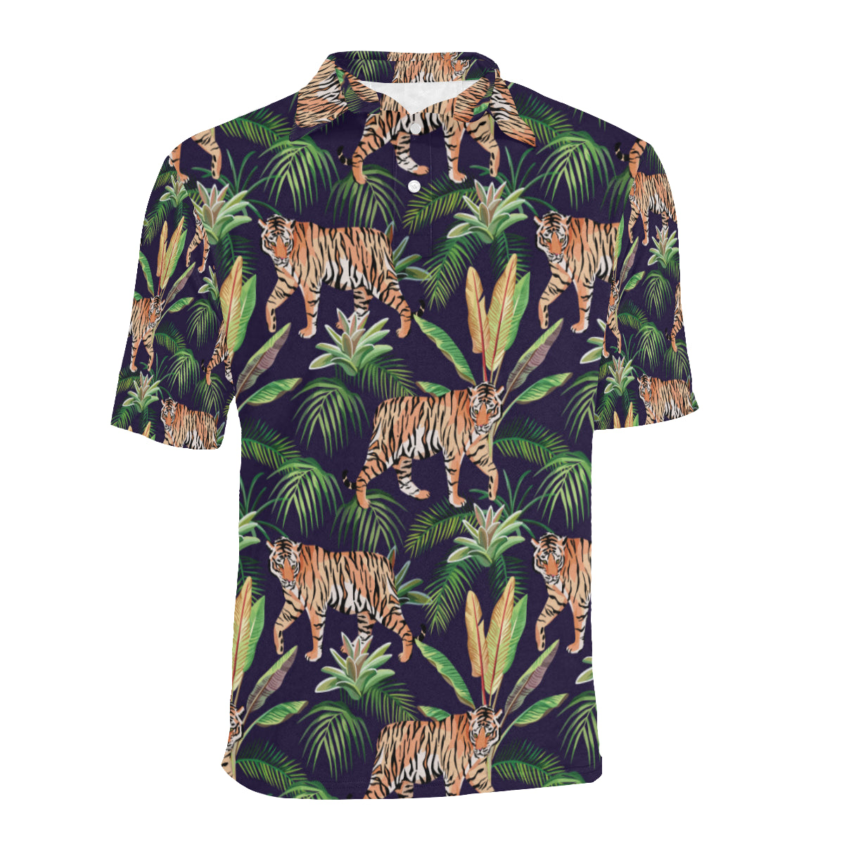 Tiger Jungle Men Polo Shirt