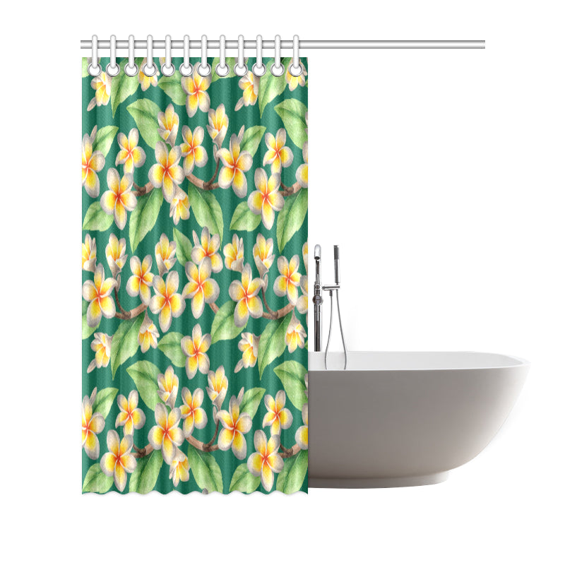 Plumeria Pattern Print Design PM07 Shower Curtain