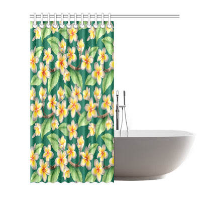 Plumeria Pattern Print Design PM07 Shower Curtain