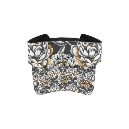Peony Pattern Print Design PE06 Unisex Sun Visor