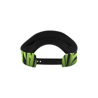 Green Neon Tropical Palm Leaves Unisex Sun Visor