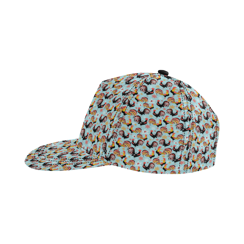 Rooster Themed Design Snapback Cap