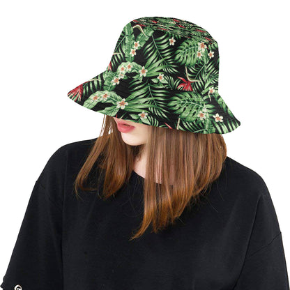 Bird Of Paradise Pattern Print Design BOP05 Unisex Bucket Hat
