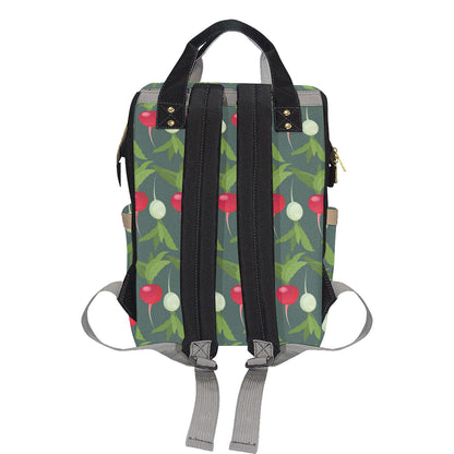 Radish Pattern Print Design A03 Diaper Bag Backpack