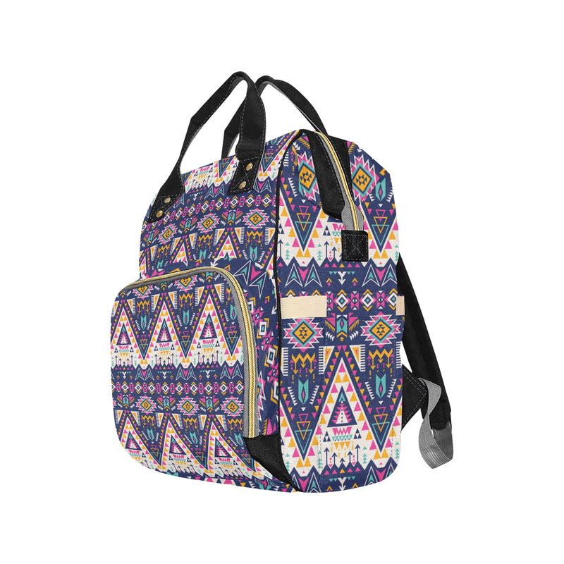 Pink Tribal Aztec native american Diaper Bag Backpack
