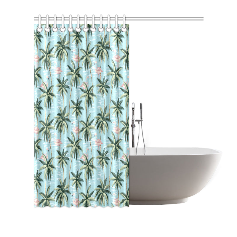 Palm Tree Pattern Print Design PT05 Shower Curtain