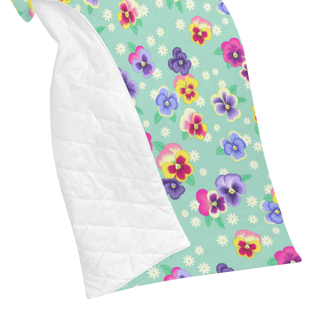 Pansy Pattern Print Design PS08 Premium Quilt