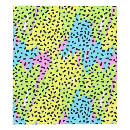 90s Pattern Print Design 2 Premium Quilt