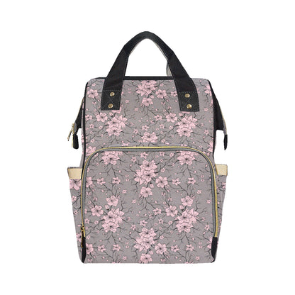 Cherry Blossom Pattern Print Design CB05 Diaper Bag Backpack
