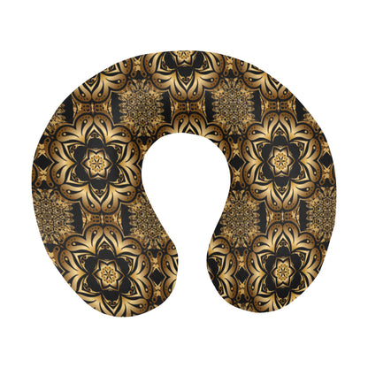 Celtic Pattern Print Design 07 U-Shaped Travel Neck Pillow