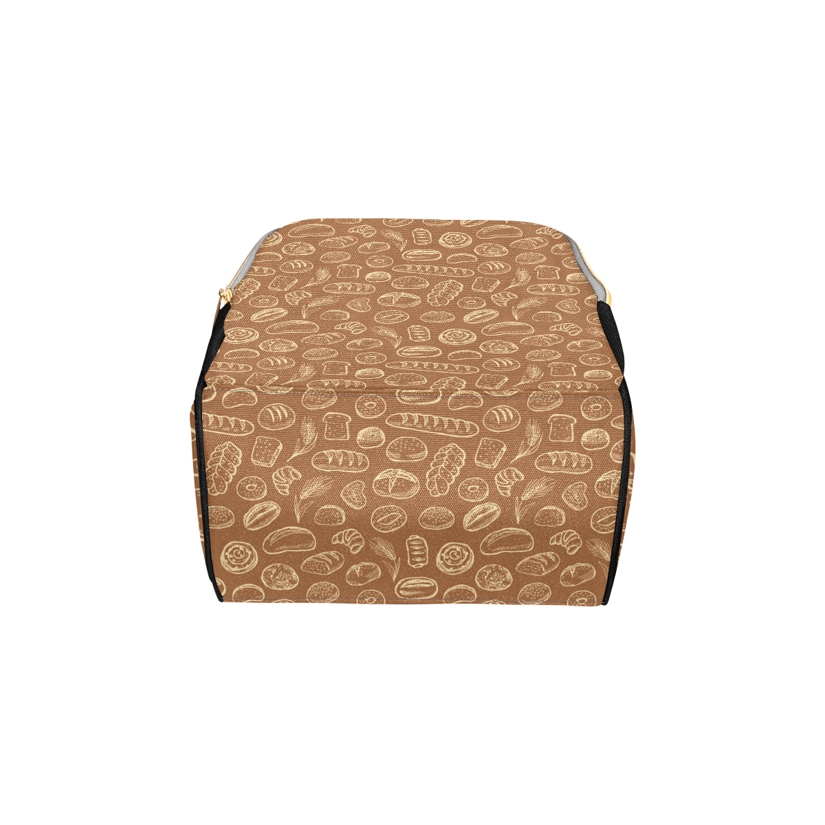 Bread Pattern Print Design 03 Diaper Bag Backpack