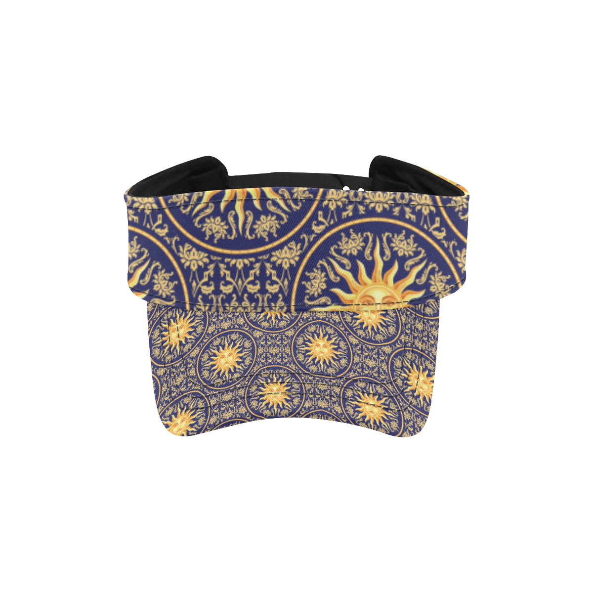 Celestial Gold Sun Face Unisex Sun Visor
