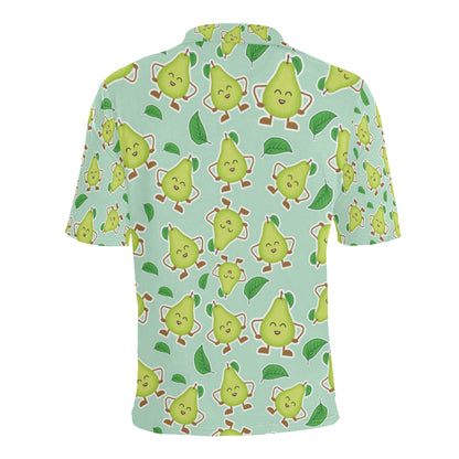 Avocado Pattern Print Design AC011 Men Polo Shirt