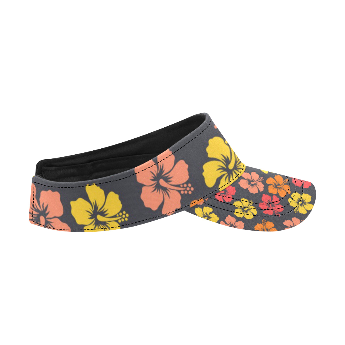Hibiscus Pattern Print Design HB024 Unisex Sun Visor