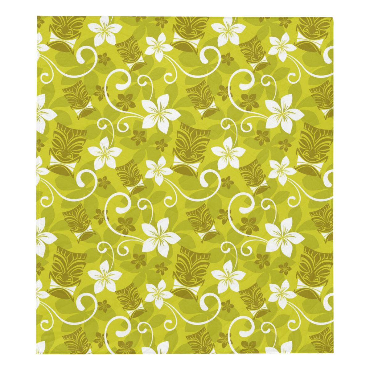 Hawaiian Themed Pattern Print Design H019 Premium Quilt