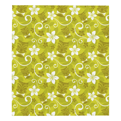 Hawaiian Themed Pattern Print Design H019 Premium Quilt