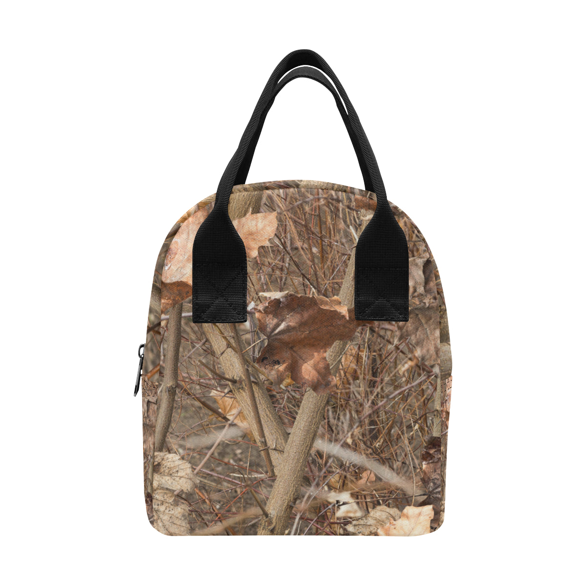Camo Realistic Tree Forest Autumn Print Insulated Lunch Bag