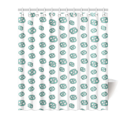 Cancer Zodiac Pattern Print Design 04 Shower Curtain