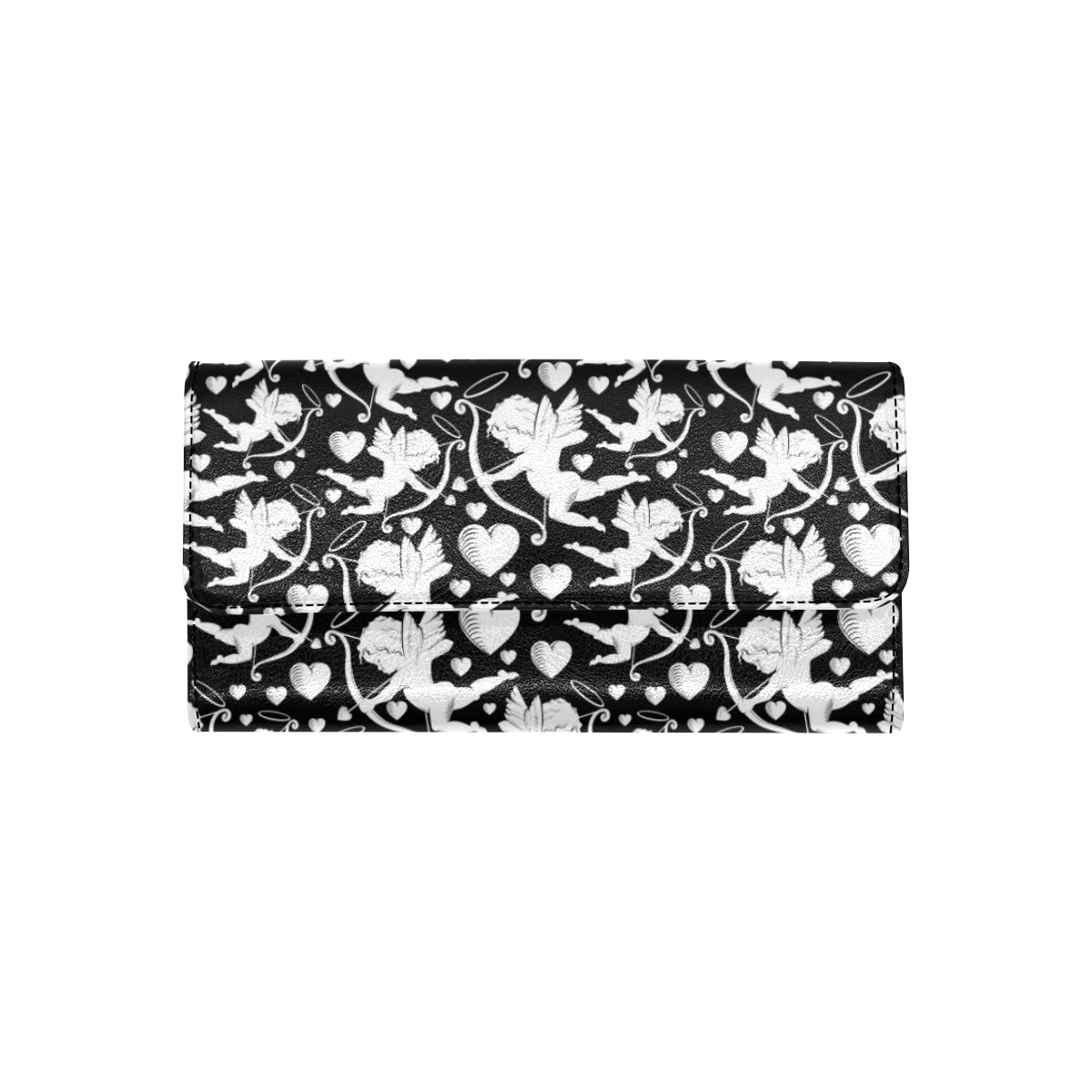 Cupid Pattern Print Design 04 Women's Trifold Wallet