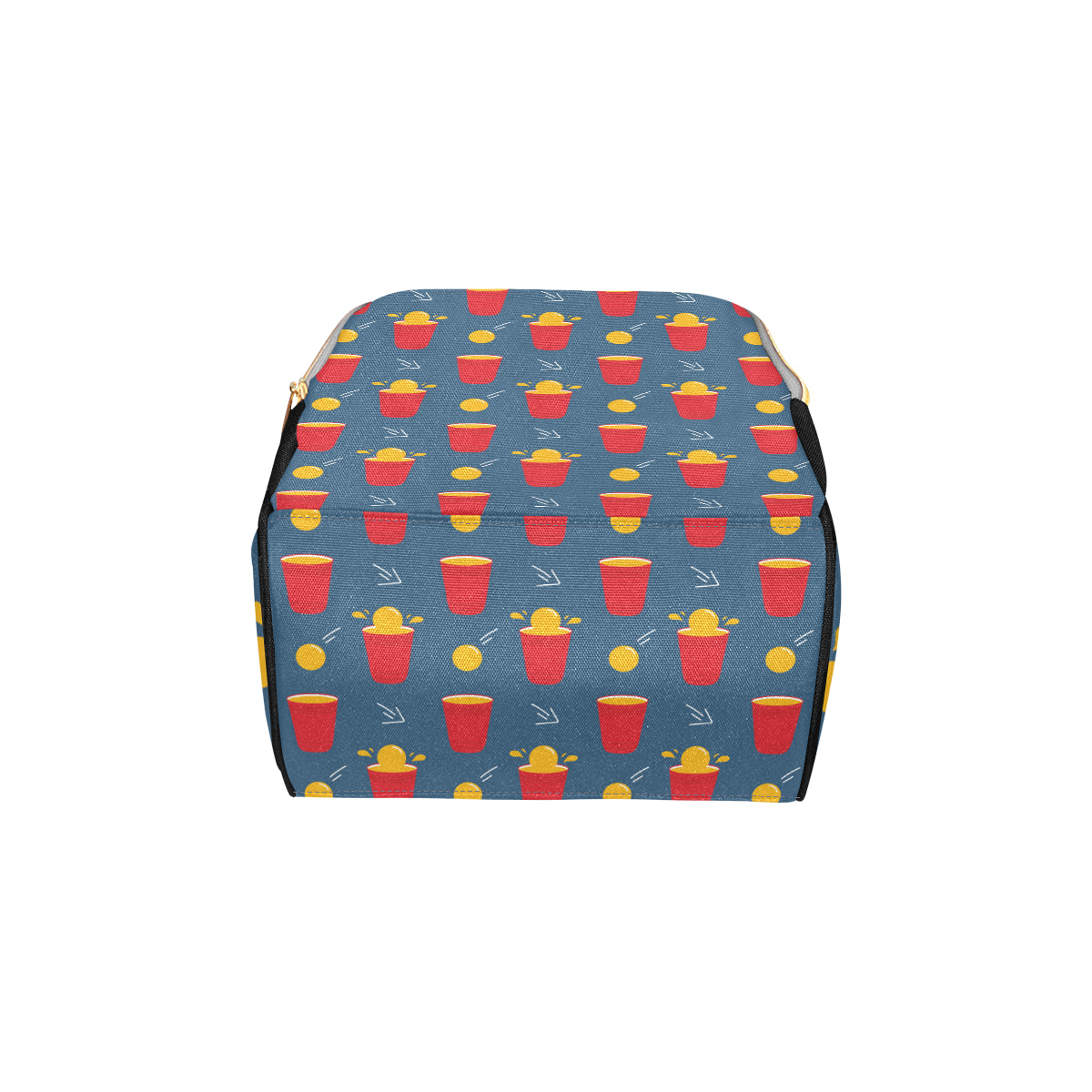 Beer Pong Pattern Print Design 02 Diaper Bag Backpack