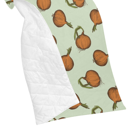 Onion Pattern Print Design A05 Premium Quilt