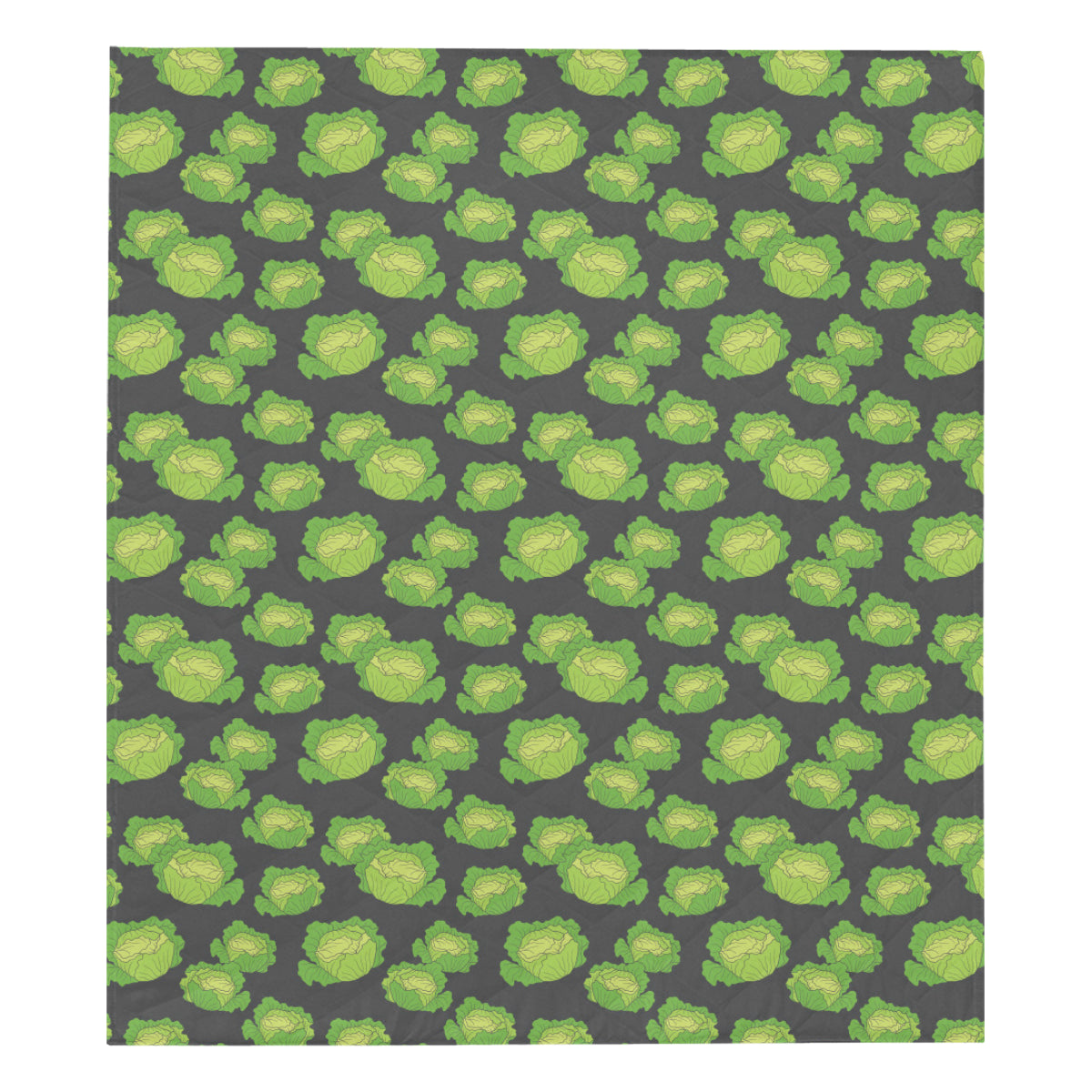 Cabbage Pattern Print Design 01 Premium Quilt