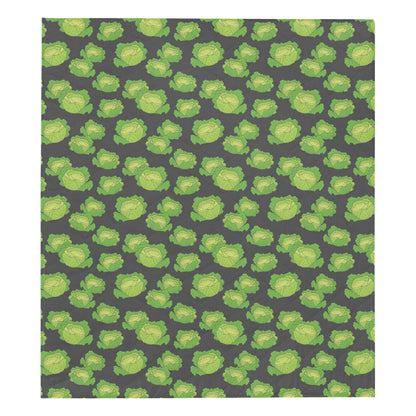 Cabbage Pattern Print Design 01 Premium Quilt