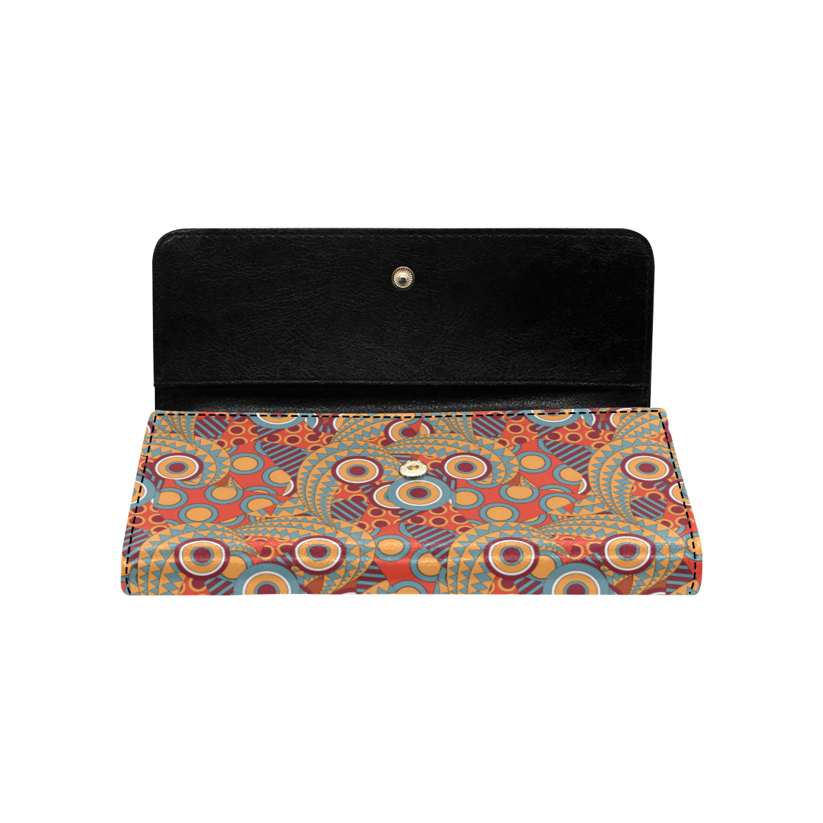 African Pattern Print Design 06 Women's Trifold Wallet
