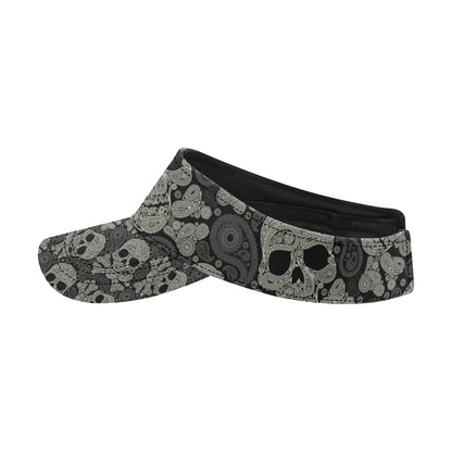 Paisley Skull Pattern Print Design A01 Unisex Sun Visor