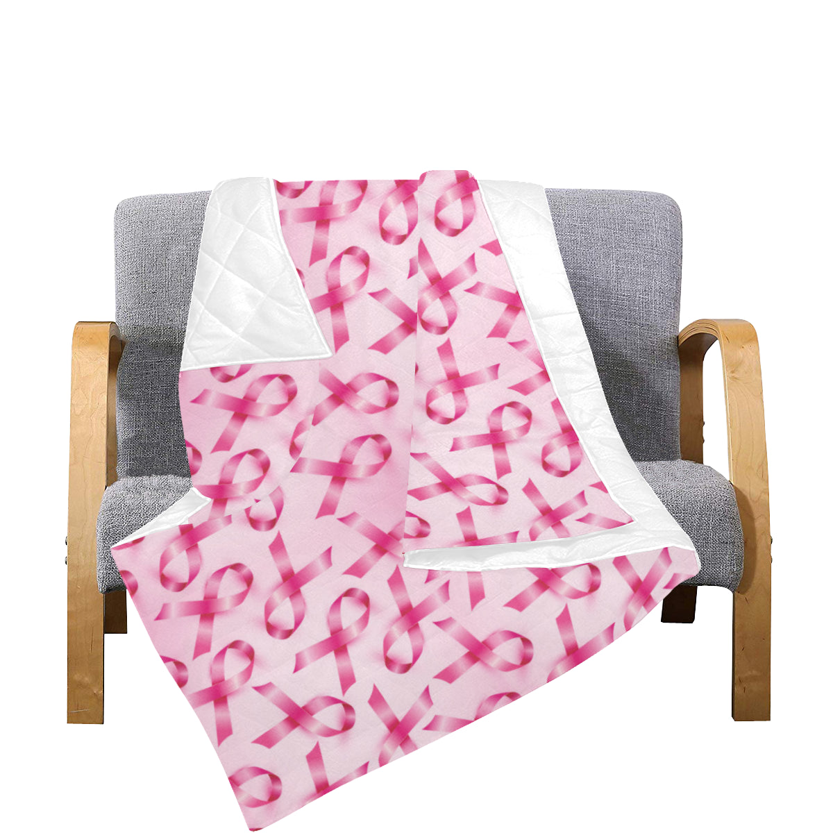 Breast cancer Pattern Print Design 04 Premium Quilt