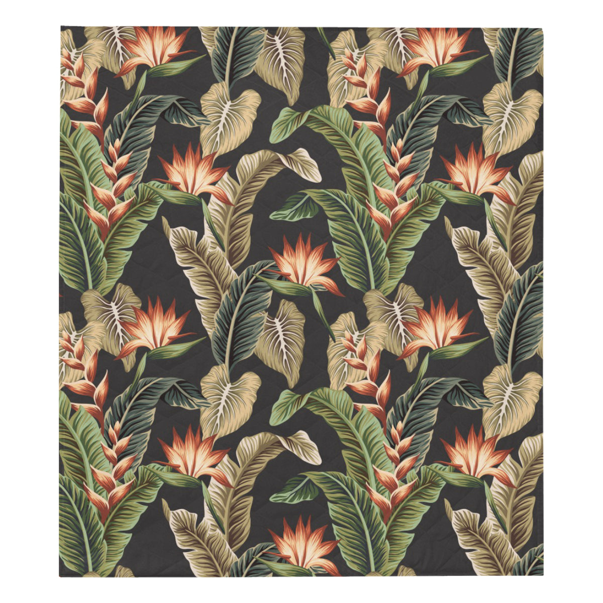 Tropical Flower Pattern Print Design TF014 Premium Quilt