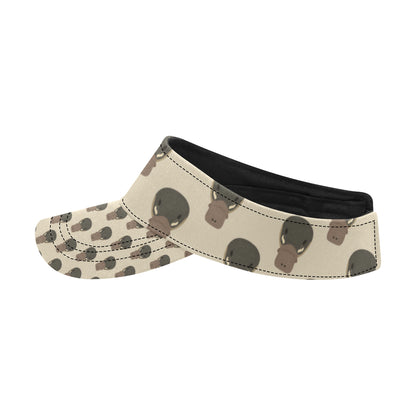 Platypus Pattern Print Design A03 Unisex Sun Visor