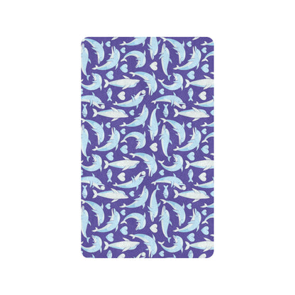 Dolphin Smile Print Pattern Rubber Doormat